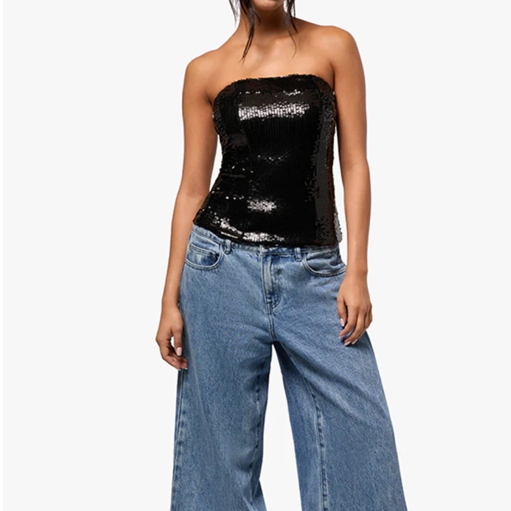 NWT - Sequin Corset Top - WeWoreWhat - NEVER WORN - Size 6